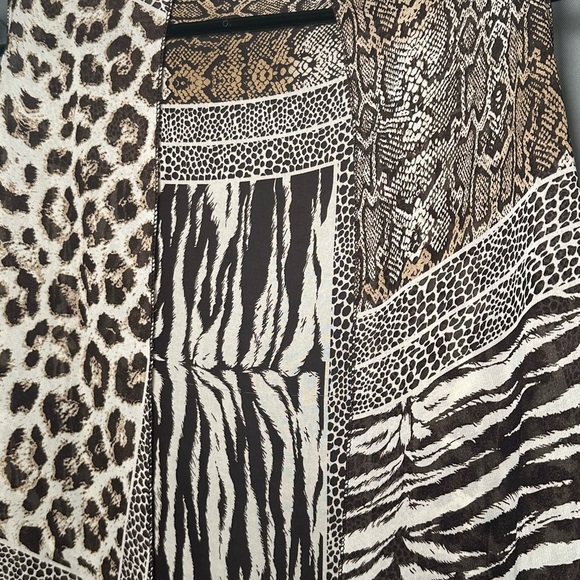 Animal Print Coverup Kimono - Picture 8 of 15